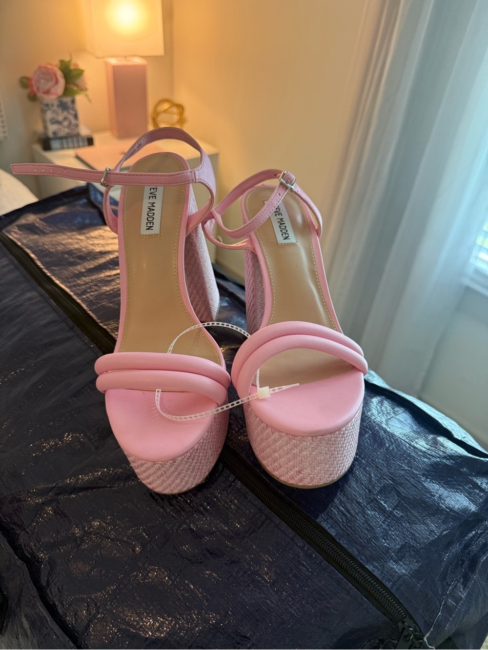 Steve Madden womens Pink TieraHeeled Sandal